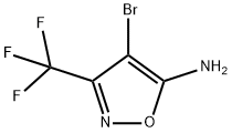 4-溴-3-(三氟甲基)异唑-5-胺 结构式