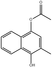 1,4-Naphthalenediol, 2-methyl-, 4-acetate Struktur