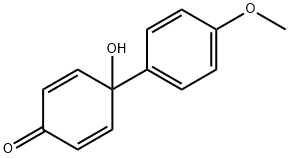 2,5-Cyclohexadien-1-one, 4-hydroxy-4-(4-methoxyphenyl)- Structure