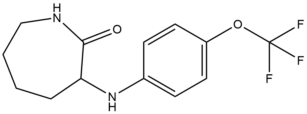 Hexahydro-3-[[4-(trifluoromethoxy)phenyl]amino]-2H-azepin-2-one Structure