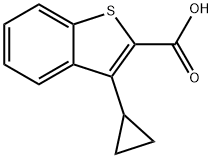 Benzo[b]thiophene-2-carboxylic acid, 3-cyclopropyl- Structure