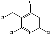 Pyridine, 2,4,6-trichloro-3-(chloromethyl)- 化学構造式