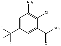 3-氨基-2-氯-5-(三氟甲基)苯甲酰胺, 1104812-19-2, 结构式