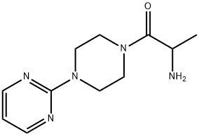 1-Propanone, 2-amino-1-[4-(2-pyrimidinyl)-1-piperazinyl]-,1105065-75-5,结构式