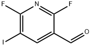 2,6-二氟-5-碘-3-吡啶甲醛,1105510-21-1,结构式