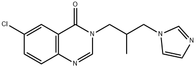 3-(3-(1H-Imidazol-1-yl)-2-methylpropyl)-6-chloroquinazolin-4(3H)-one Struktur