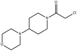 Ethanone, 2-chloro-1-[4-(4-morpholinyl)-1-piperidinyl]- 结构式