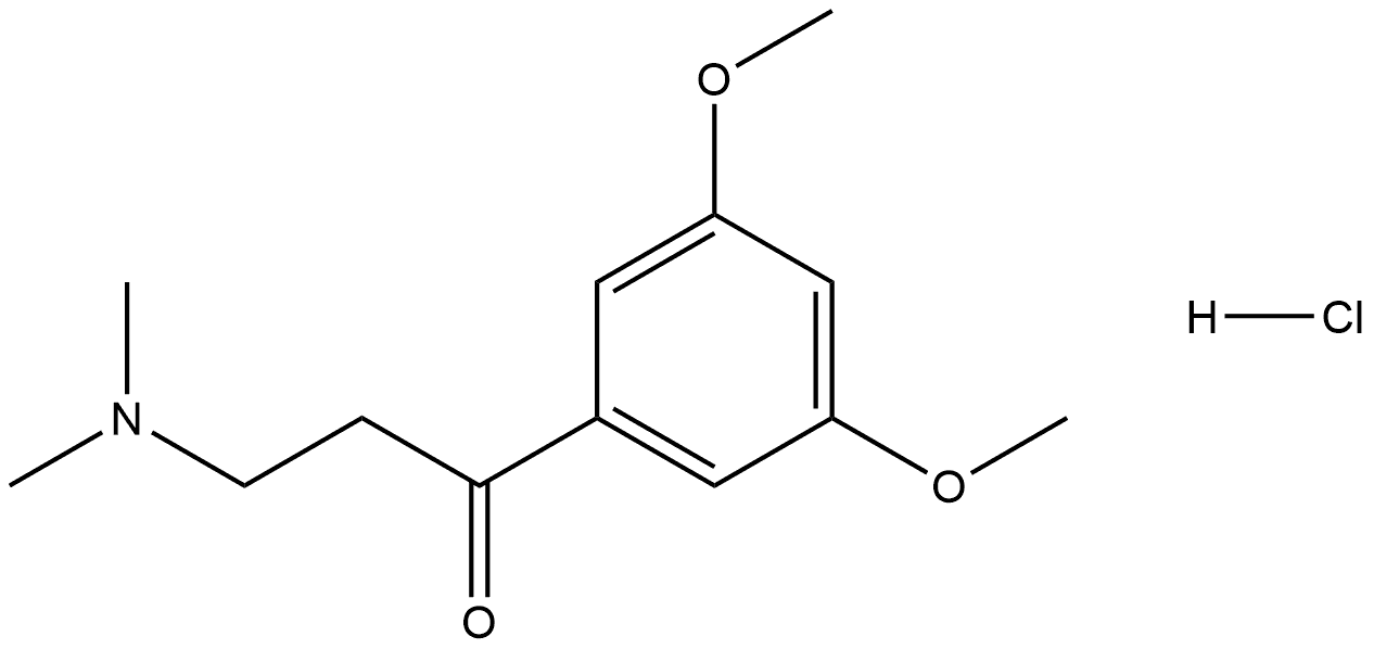 1-(3,5-Dimethoxyphenyl)-3-(dimethylamino)-1-propanone Hydrochloride Struktur