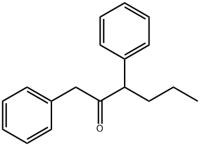 1,3-Diphenyl-2-hexanone Struktur