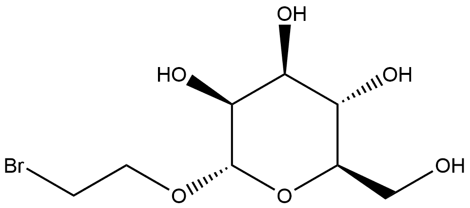 (2S,3S,4S,5S,6R)-2-(2-溴乙氧基)-6-(羟甲基)四氢-2H-吡喃-3,4,5-三醇, 110891-64-0, 结构式