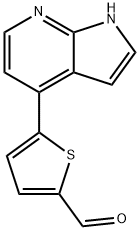 5-(1H-Pyrrolo[2,3-b]pyridin-4-yl)thiophene-2-carbaldehyde 结构式