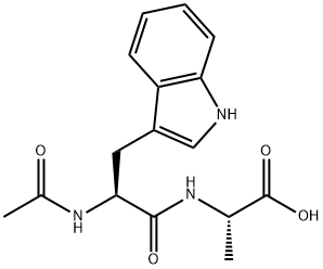 L-Alanine, N-acetyl-L-tryptophyl- (9CI),110998-92-0,结构式