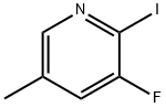 Pyridine, 3-fluoro-2-iodo-5-methyl- Struktur
