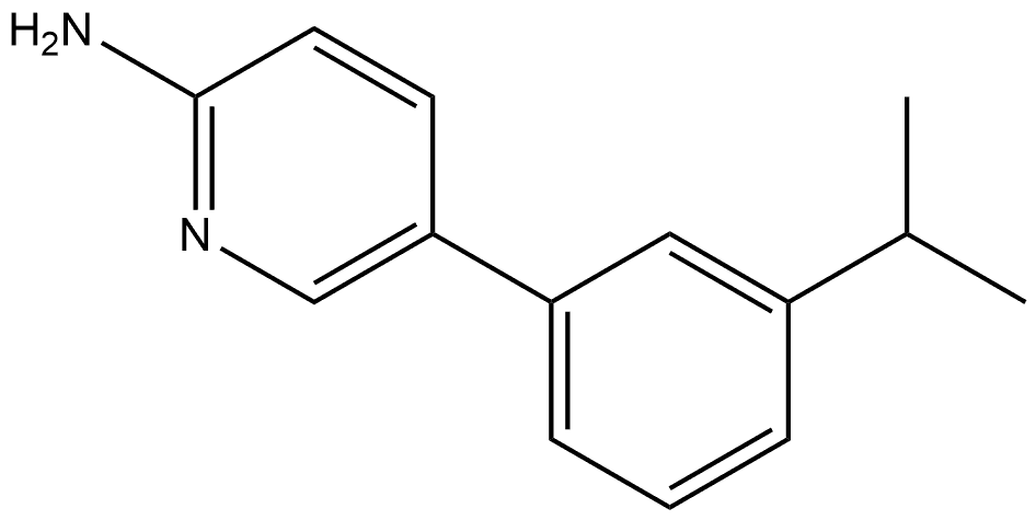 5-[3-(1-Methylethyl)phenyl]-2-pyridinamine Structure