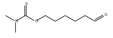 Carbamothioic acid, N,N-dimethyl-, O-(6-oxohexyl) ester Structure