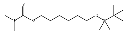 Carbamothioic acid, N,N-dimethyl-, O-[6-[[(1,1-dimethylethyl)dimethylsilyl]oxy]hexyl] ester,1110667-76-9,结构式