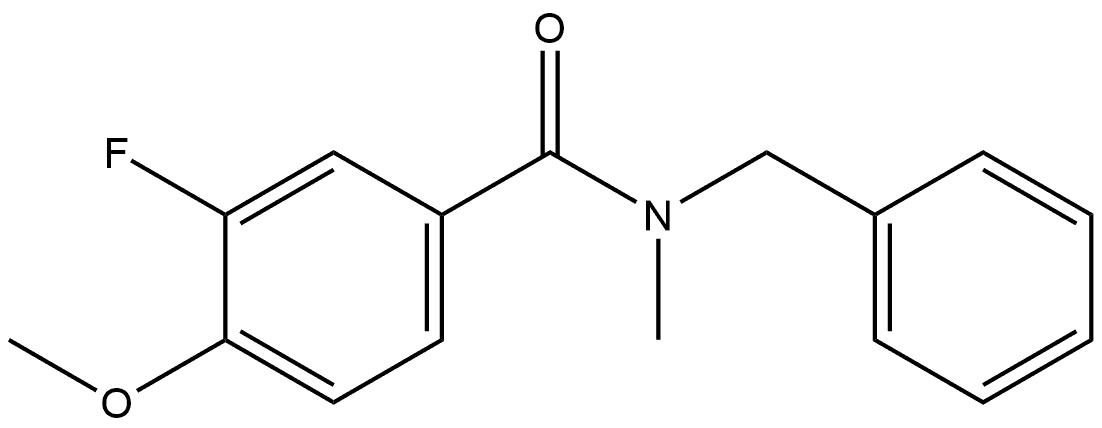 3-Fluoro-4-methoxy-N-methyl-N-(phenylmethyl)benzamide,1110854-16-4,结构式