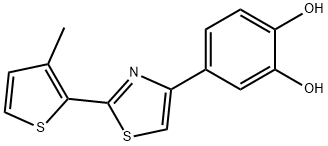 1,2-Benzenediol, 4-[2-(3-methyl-2-thienyl)-4-thiazolyl]-|化合物 T24505