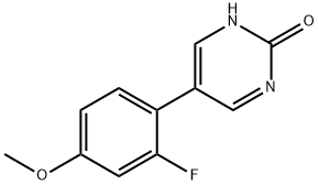 5-(2-Fluoro-4-methoxyphenyl)-2-hydroxypyrimidine Structure