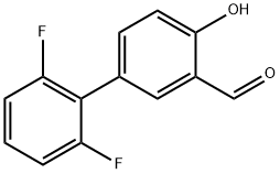 4-(2,6-Difluorophenyl)-2-formylphenol Structure