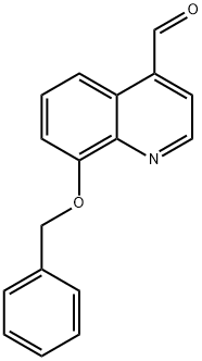 4-Quinolinecarboxaldehyde, 8-(phenylmethoxy)- 化学構造式