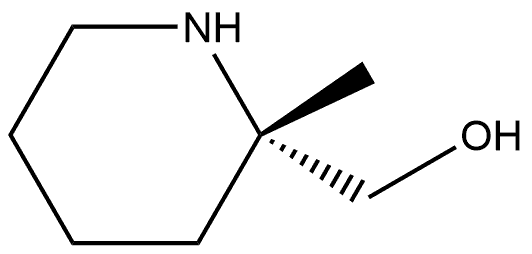 (S)-(2-methylpiperidin-2-yl)methanol 结构式