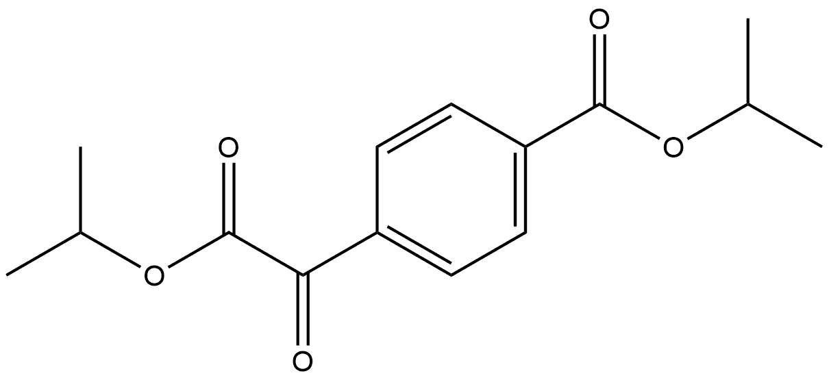 Benzeneacetic acid, 4-[(1-methylethoxy)carbonyl]-α-oxo-, 1-methylethyl ester 结构式