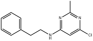 4-Pyrimidinamine, 6-chloro-2-methyl-N-(2-phenylethyl)-,1111849-62-7,结构式