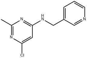 4-Pyrimidinamine, 6-chloro-2-methyl-N-(3-pyridinylmethyl)- 结构式