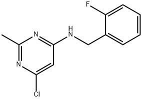 1111849-98-9 4-Pyrimidinamine, 6-chloro-N-[(2-fluorophenyl)methyl]-2-methyl-