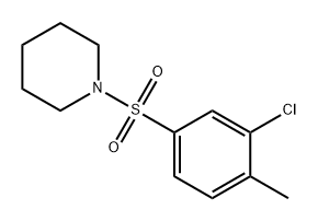 Piperidine, 1-[(3-chloro-4-methylphenyl)sulfonyl]- Struktur