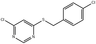 4-Chloro-6-[(4-chlorobenzyl)sulfanyl]pyrimidine Structure