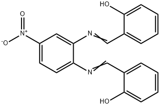 4-硝基-N,N'-双(水杨醛)-1,2-苯二胺 结构式