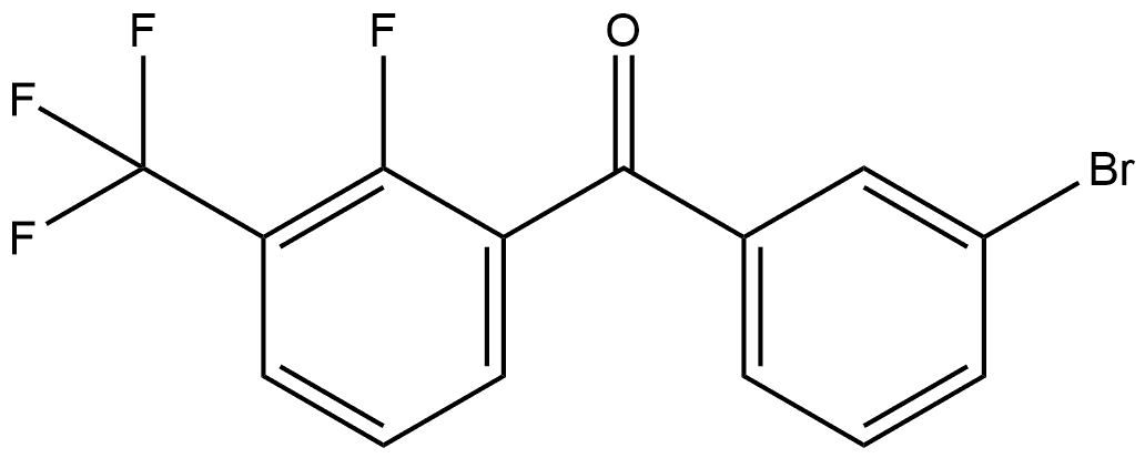 (3-Bromophenyl)[2-fluoro-3-(trifluoromethyl)phenyl]methanone Structure