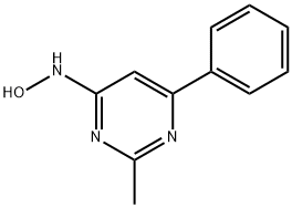 4-Pyrimidinamine, N-hydroxy-2-methyl-6-phenyl- Struktur
