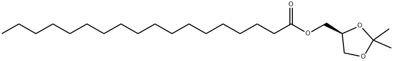 Octadecanoic acid, [(4S)-2,2-dimethyl-1,3-dioxolan-4-yl]methyl ester Struktur
