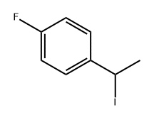Benzene, 1-fluoro-4-(1-iodoethyl)- 结构式
