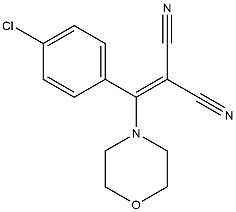 Propanedinitrile, 2-[(4-chlorophenyl)-4-morpholinylmethylene]-