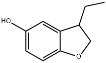 5-Benzofuranol, 3-ethyl-2,3-dihydro- 化学構造式