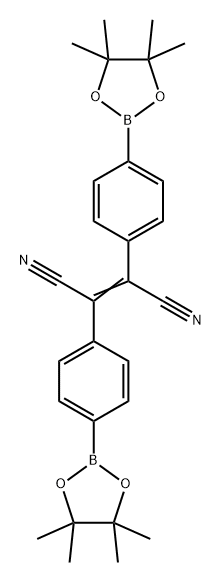 2,3-双(4-(4,4,5,5-四甲基-1,3,2-二氧硼杂环戊烷-2-基)苯基)丁-2-烯二腈, 1116122-64-5, 结构式