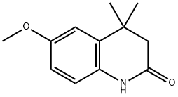 2(1H)-Quinolinone, 3,4-dihydro-6-methoxy-4,4-dimethyl- Structure