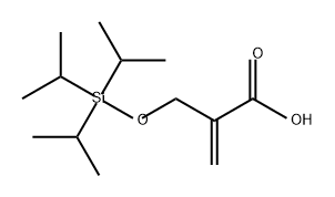 2-Propenoic acid, 2-[[[tris(1-methylethyl)silyl]oxy]methyl]- 化学構造式
