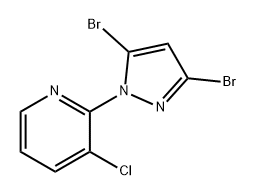 Pyridine, 3-chloro-2-(3,5-dibromo-1H-pyrazol-1-yl)-|