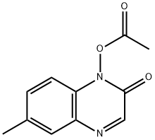 2(1H)-Quinoxalinone, 1-(acetyloxy)-6-methyl- Struktur