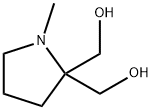 (1-甲基吡咯烷-2,2-二基)二甲醇 结构式