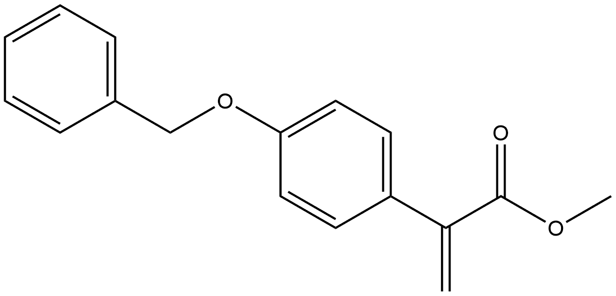 Benzeneacetic acid, α-methylene-4-(phenylmethoxy)-, methyl ester Structure