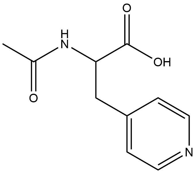 N-Ac-b-(4-Pyridyl)-RS-Alanine 化学構造式