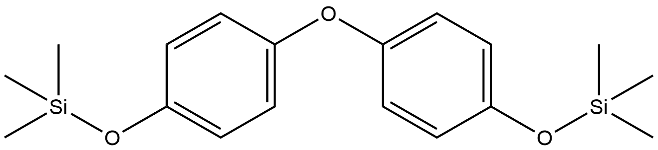 Silane, [oxybis(4,1-phenyleneoxy)]bis[trimethyl- Structure