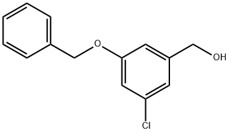 Benzenemethanol, 3-chloro-5-(phenylmethoxy)- Structure