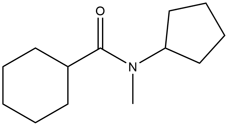 N-Cyclopentyl-N-methylcyclohexanecarboxamide Structure